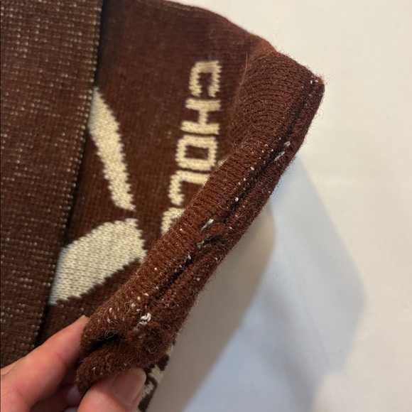 Vintage Knit Hot Chocolate Real Ski Lift Rolled Hem Beanie - Picture 5 of 8